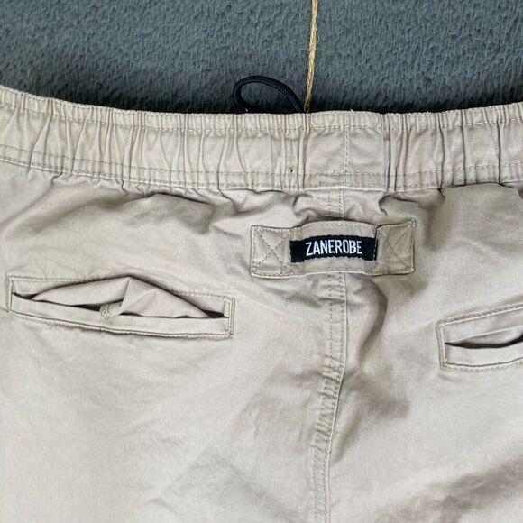 Zanerobe Sureshot Jogger Pants Mens 34 Slim Fit Sandstone Drop Crotch - Picture 12 of 12